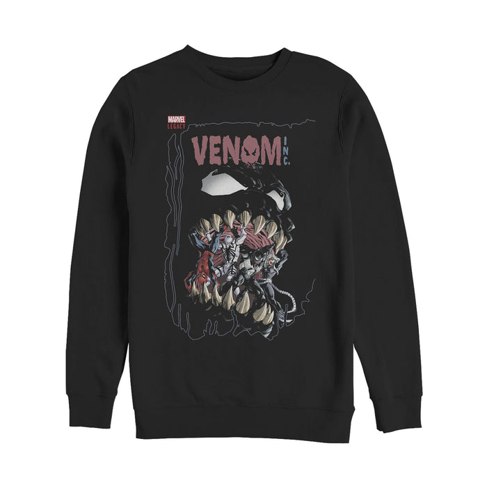 fifth sun Men's Marvel Legacy Venom Teeth Sweatshirt