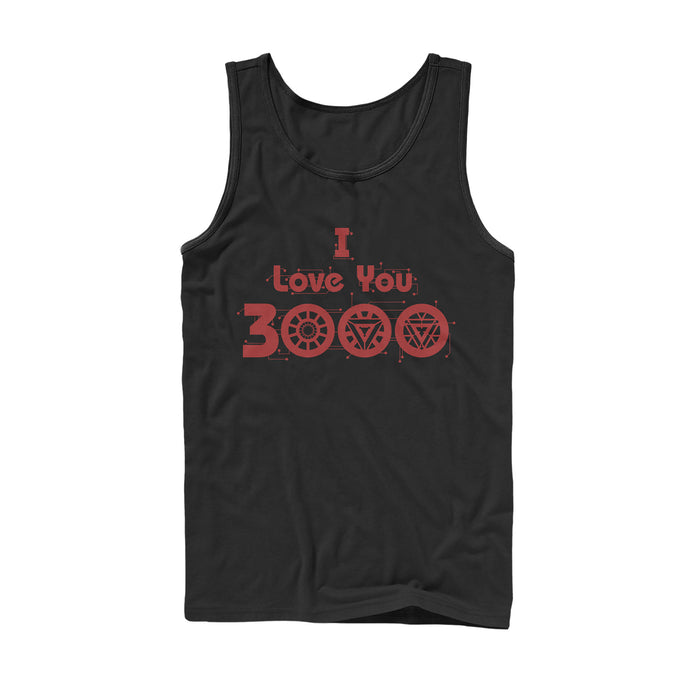 fifth sun Men's Marvel Love You 3000 Iron Man Icons Tank Top