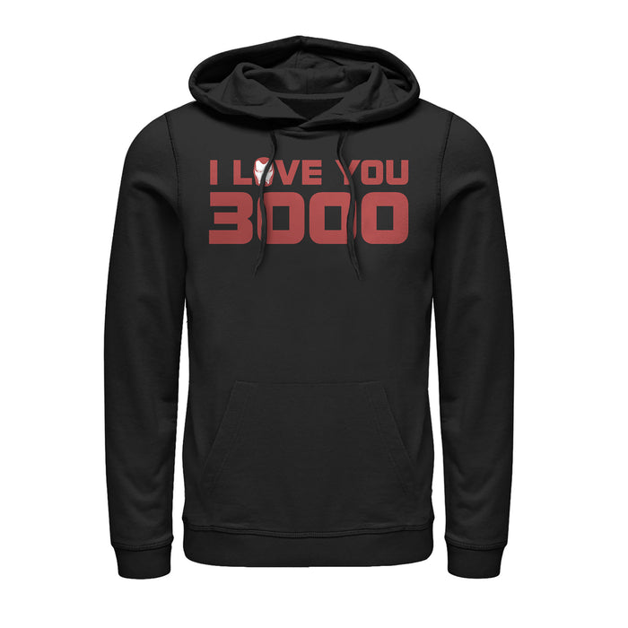 fifth sun Men's Marvel Love You 3000 Stark Helmet Pull Over Hoodie