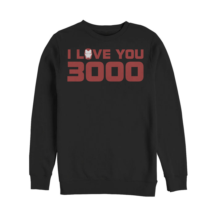 fifth sun Men's Marvel Love You 3000 Stark Helmet Sweatshirt