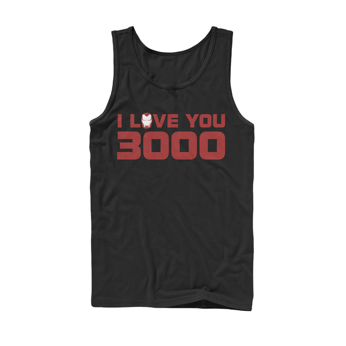 fifth sun Men's Marvel Love You 3000 Stark Helmet Tank Top