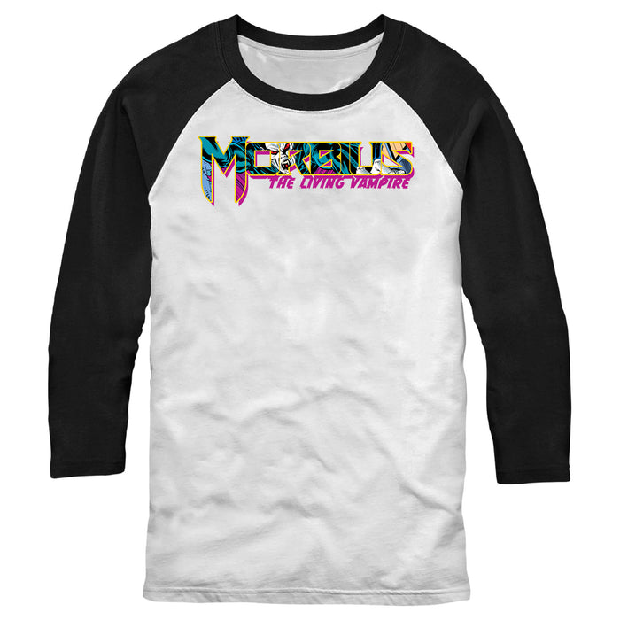 fifth sun Men's Marvel Morbius Fill Logo Baseball Tee