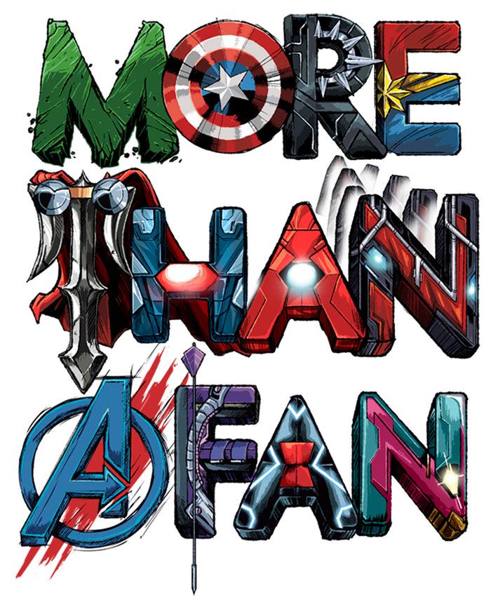 Fifth Sun Men's Marvel More Than A Fan Font Baseball Tee