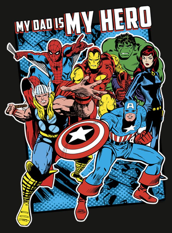 Fifth Sun Men's Marvel My Dad Is My Hero Long Sleeve Shirt