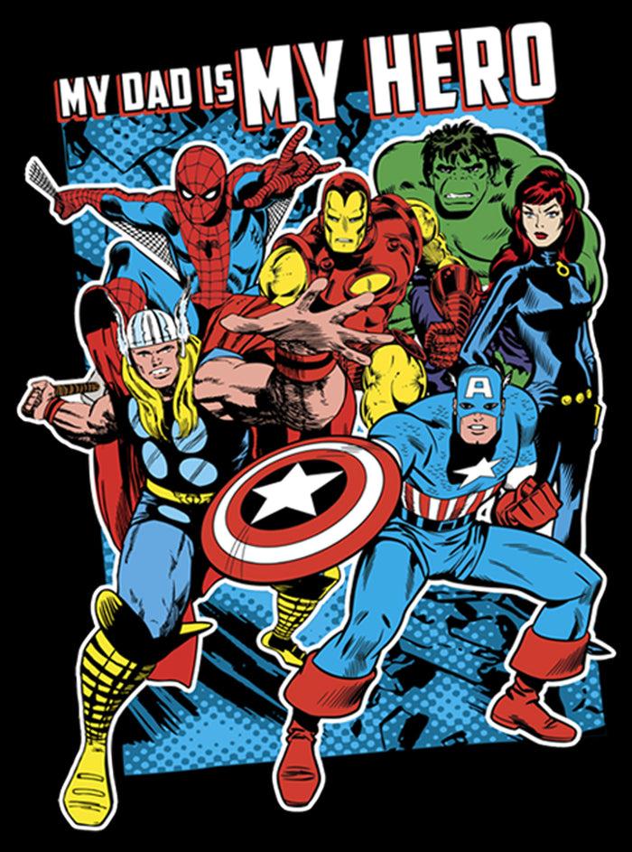 Fifth Sun Men's Marvel My Dad Is My Hero Pull Over Hoodie