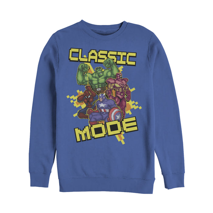 fifth sun Men's Marvel Pixelated Classic Mode Sweatshirt
