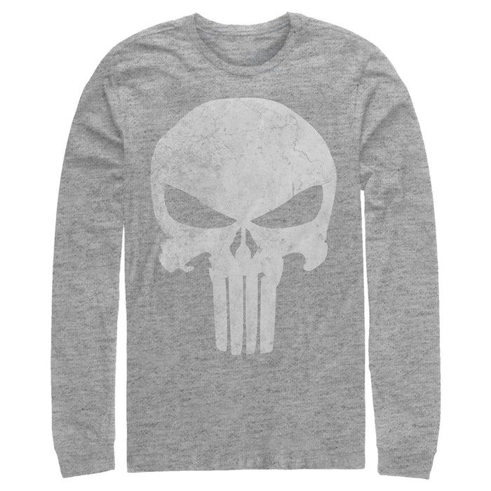 Fifth Sun Men's Marvel Punisher Retro Skull Symbol Long Sleeve Shirt