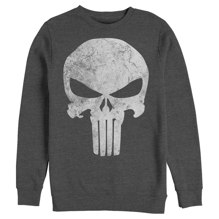 Fifth Sun Men's Marvel Punisher Retro Skull Symbol Sweatshirt