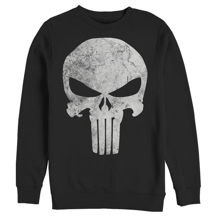 fifth sun Men's Marvel Punisher Retro Skull Symbol Sweatshirt