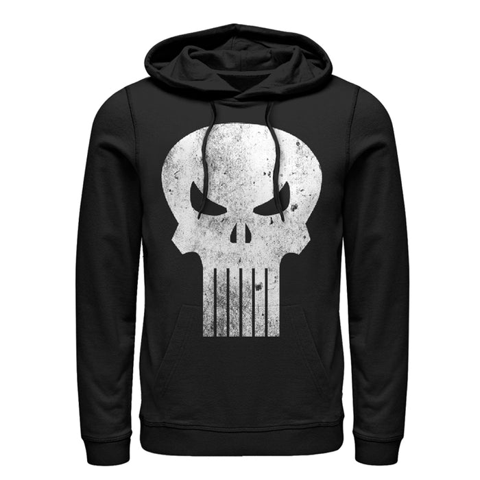 fifth sun Men's Marvel Punisher Skull Symbol Pull Over Hoodie