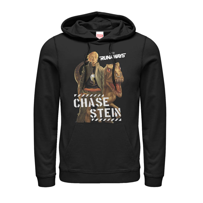 fifth sun Men's Marvel Runaways Chase Stein & Dinosaur Pull Over Hoodie