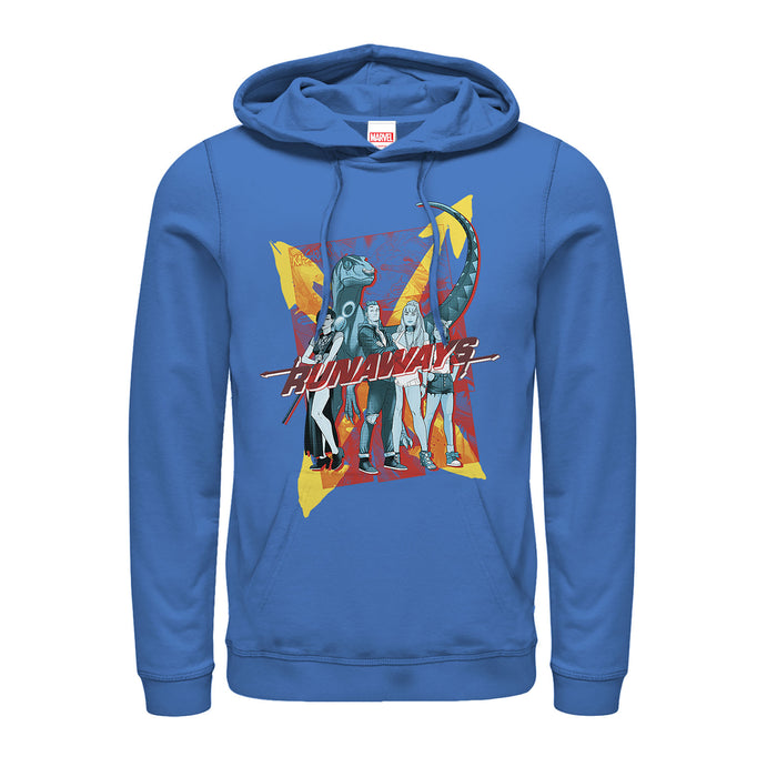 fifth sun Men's Marvel Runaways Retro Team Pull Over Hoodie