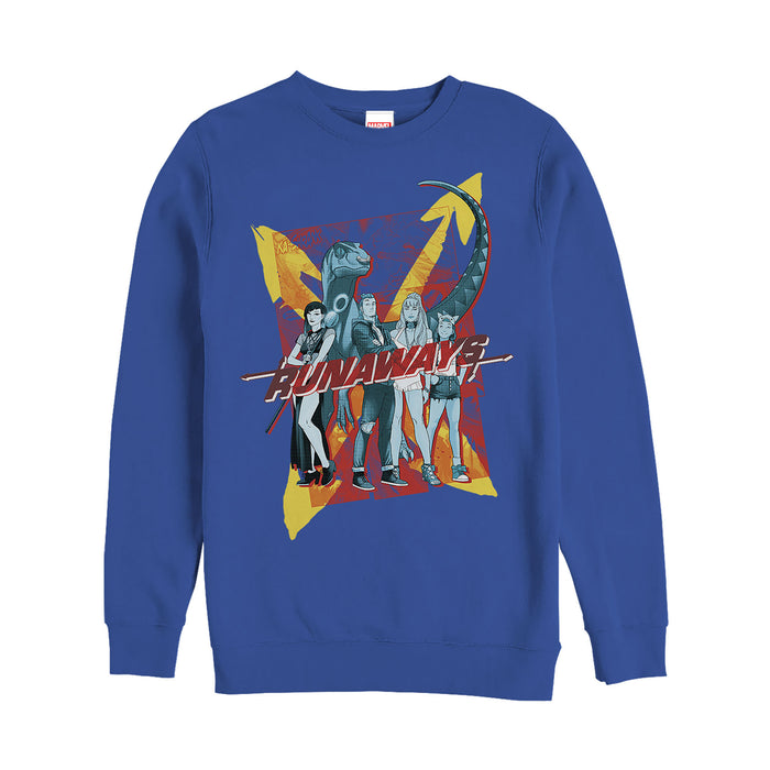 fifth sun Men's Marvel Runaways Retro Team Sweatshirt