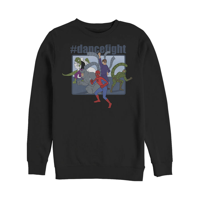 fifth sun Men's Marvel Spider-Man #dancefight Party Sweatshirt