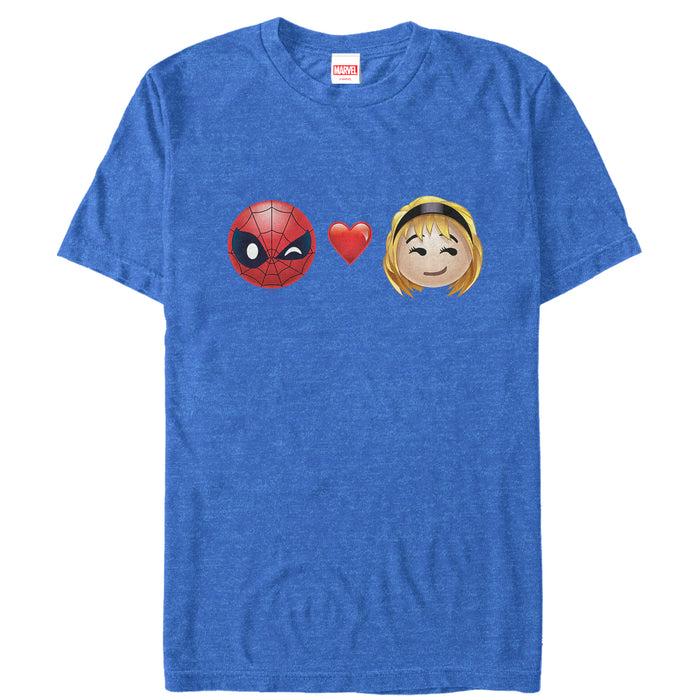 fifth sun Men's Marvel Spider-Man Emoji Love T-Shirt