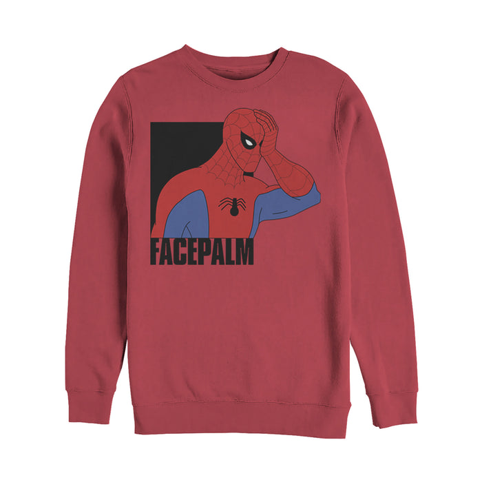 fifth sun Men's Marvel Spider-Man Facepalm Sweatshirt