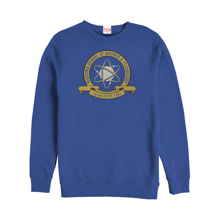 Fifth Sun Men's Marvel Spider-Man: Homecoming Midtown School Crest Sweatshirt