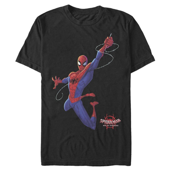 fifth sun Men's Marvel Spider-Man: Into the Spider-Verse Classic Swing T-Shirt