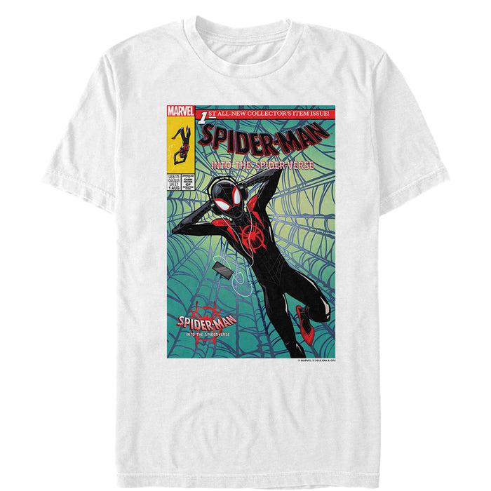 fifth sun Men's Marvel Spider-Man: Into the Spider-Verse Comic Cover T-Shirt