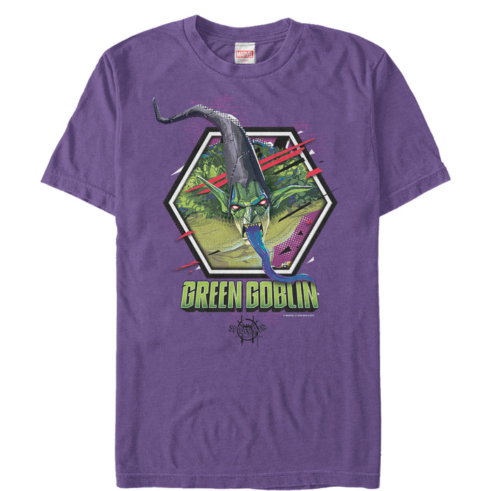 fifth sun Men's Marvel Spider-Man: Into the Spider-Verse Goblin T-Shirt