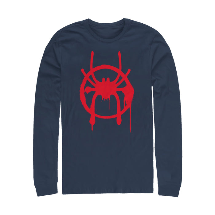 fifth sun Men's Marvel Spider-Man: Into the Spider-Verse Symbol Long Sleeve Shirt