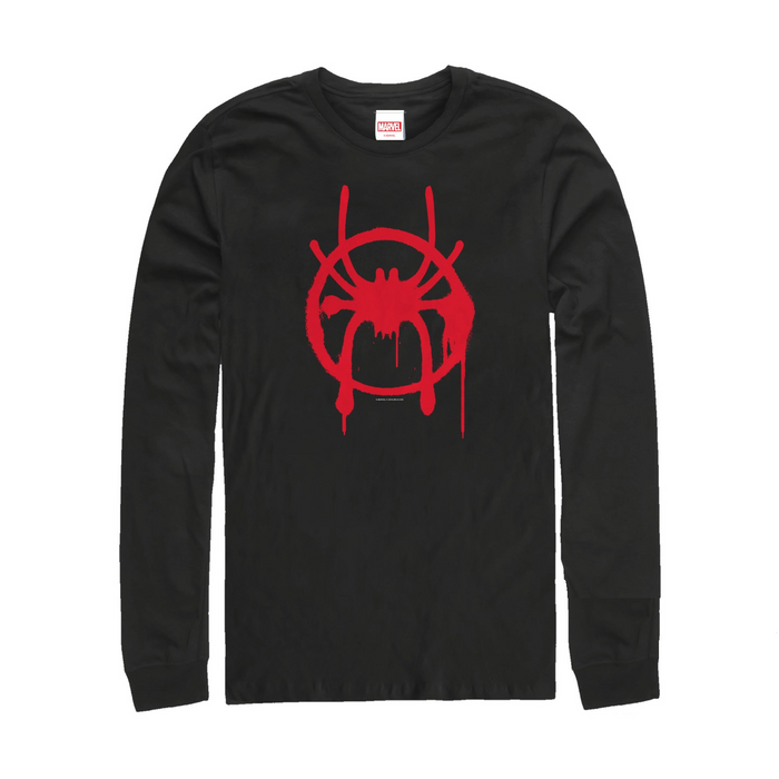 Fifth Sun Men's Marvel Spider-Man: Into The Spider-Verse Symbol Long Sleeve Shirt
