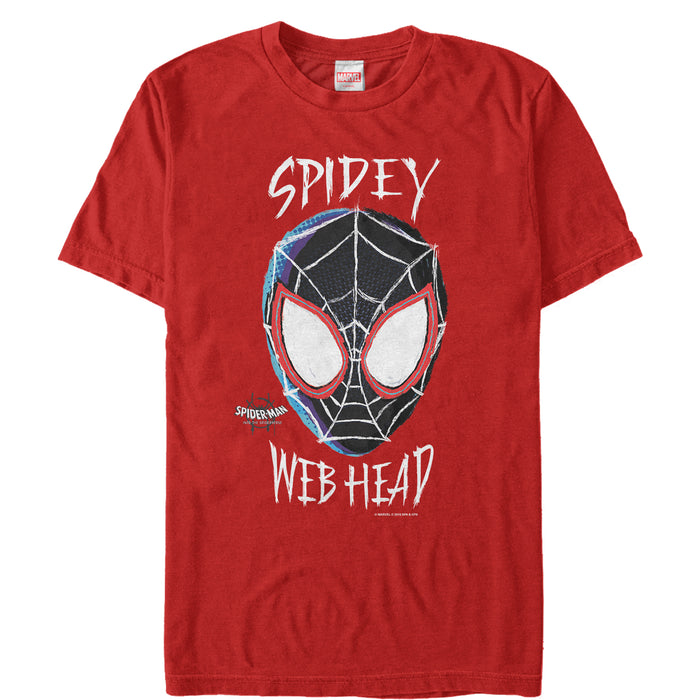 fifth sun Men's Marvel Spider-Man: Into the Spider-Verse Web Head T-Shirt