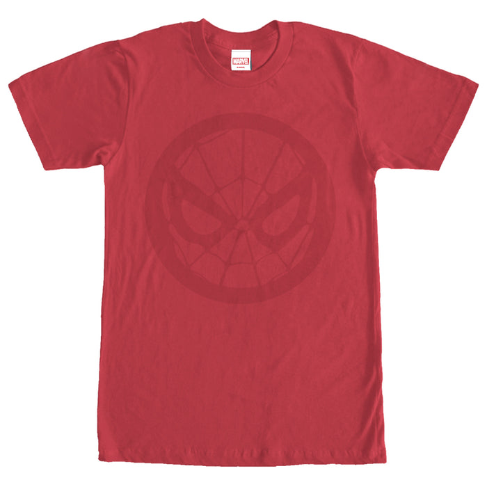 fifth sun Men's Marvel Spider-Man Mask Circle T-Shirt