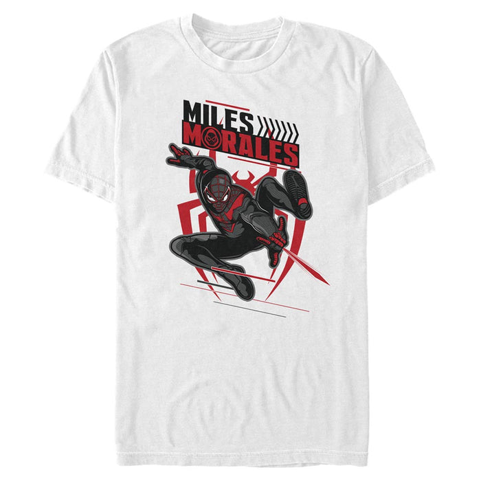 fifth sun Men's Marvel Spider-Man: Miles Morales Game Swing T-Shirt