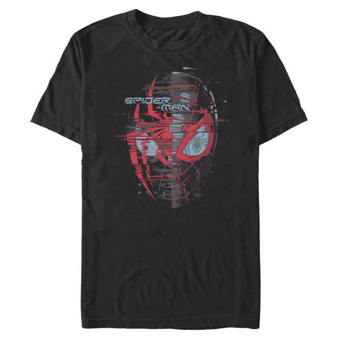 fifth sun Men's Marvel Spider-Man: Miles Morales Hero Glitch T-Shirt