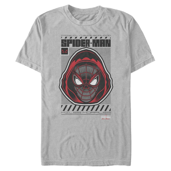 fifth sun Men's Marvel Spider-Man: Miles Morales Hooded Hero T-Shirt