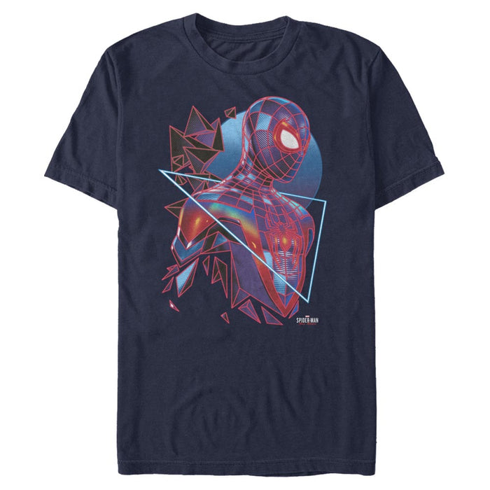 fifth sun Men's Marvel Spider-Man: Miles Morales Retro Hero T-Shirt