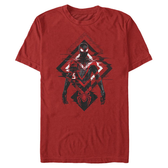 fifth sun Men's Marvel Spider-Man: Miles Morales Tech Glitch T-Shirt
