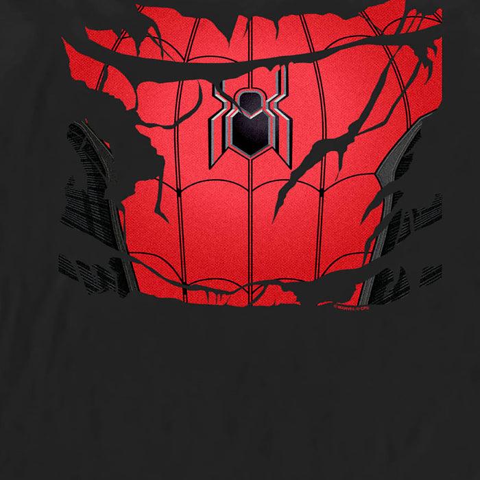 Fifth Sun Men's Marvel Spiderman: No Way Home Ripped Costume Long Sleeve Shirt