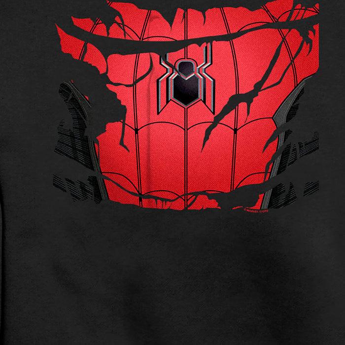 Fifth Sun Men's Marvel Spiderman: No Way Home Ripped Costume Sweatshirt