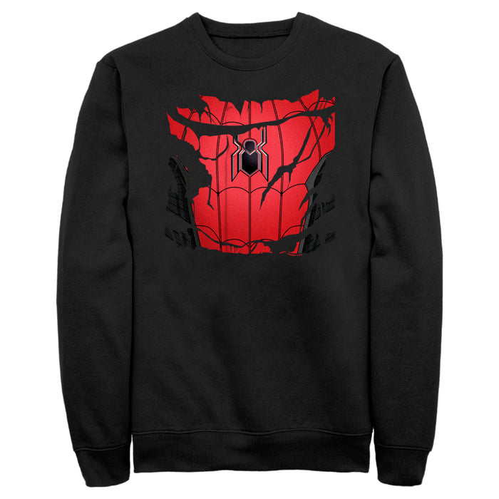 fifth sun Men's Marvel Spiderman: No Way Home Ripped Costume Sweatshirt