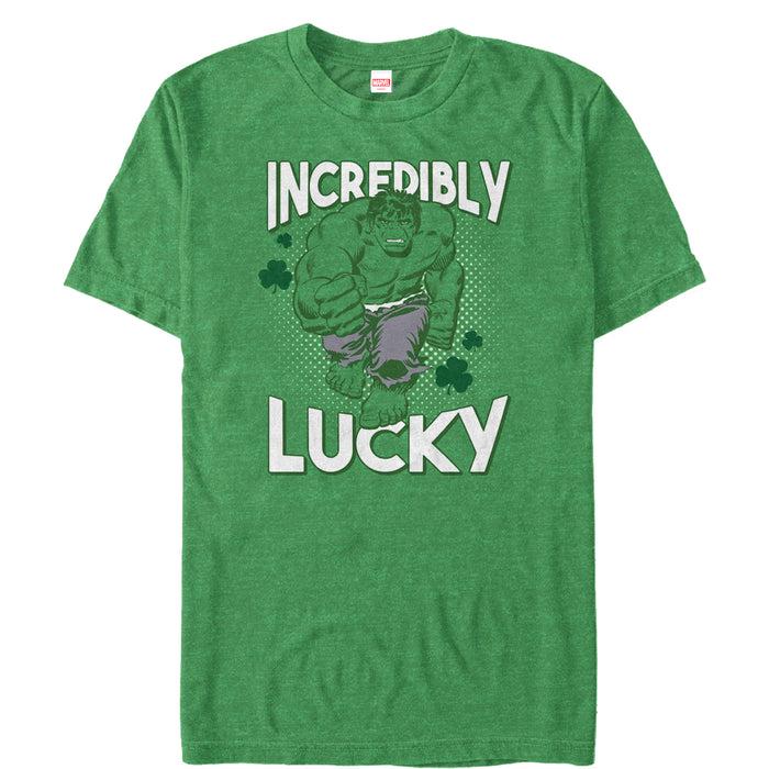fifth sun Men's Marvel St. Patrick's Day Hulk Incredibly Lucky T-Shirt