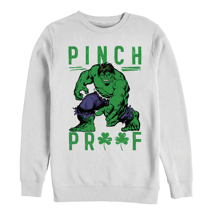 fifth sun Men's Marvel St. Patrick's Day Hulk Pinch Proof Sweatshirt