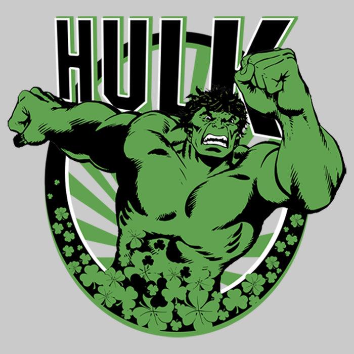 Fifth Sun Men's Marvel St. Patrick's Day Hulk Running Shamrock Sweatshirt