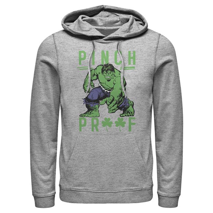 fifth sun Men's Marvel St. Patrick's Day Pinch Proof Clover Hulk Pull Over Hoodie