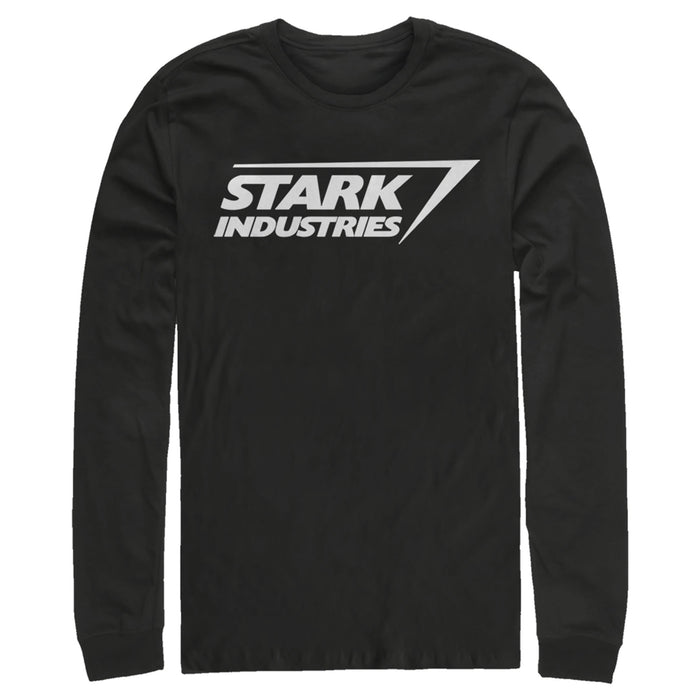 fifth sun Men's Marvel Stark Industries Iron Man Logo Long Sleeve Shirt