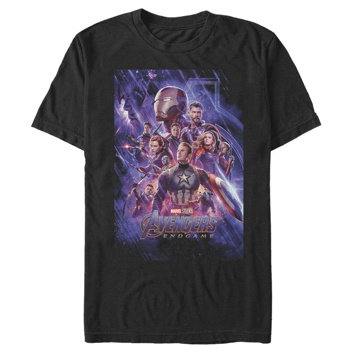 fifth sun Men's Marvel Studios Avengers: Endgame Space Group Shot Poster T-Shirt