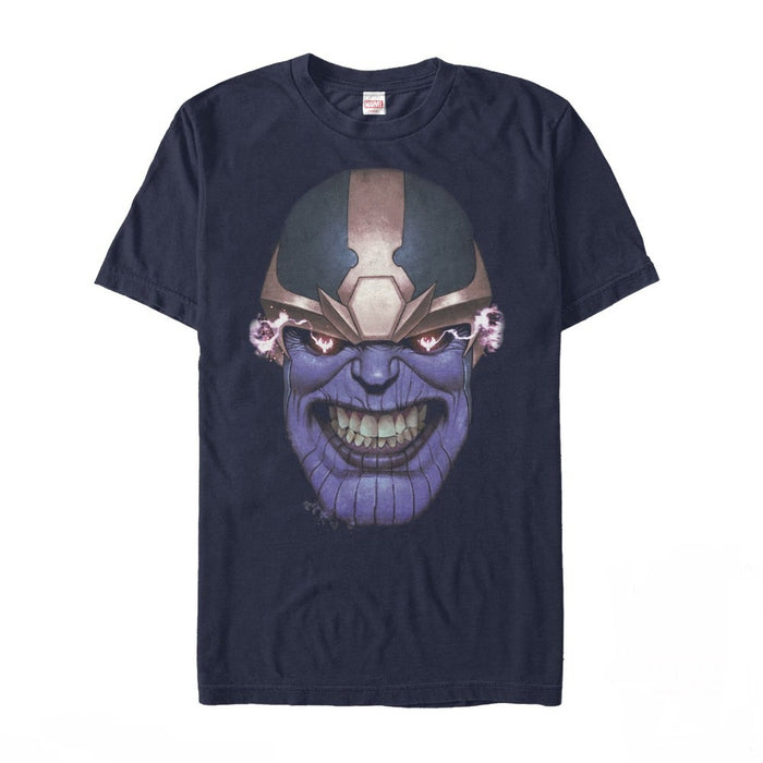 fifth sun Men's Marvel Thanos Grinning Face T-Shirt