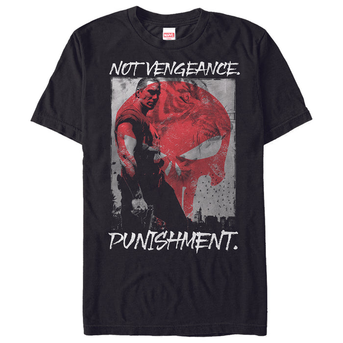 fifth sun Men's Marvel The Punisher Not Vengeance T-Shirt