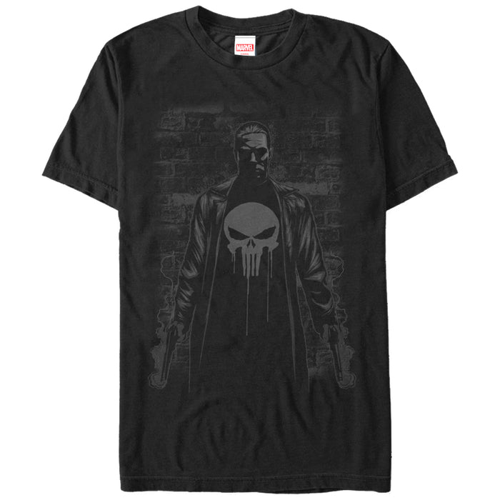 fifth sun Men's Marvel The Punisher Smoking Guns T-Shirt