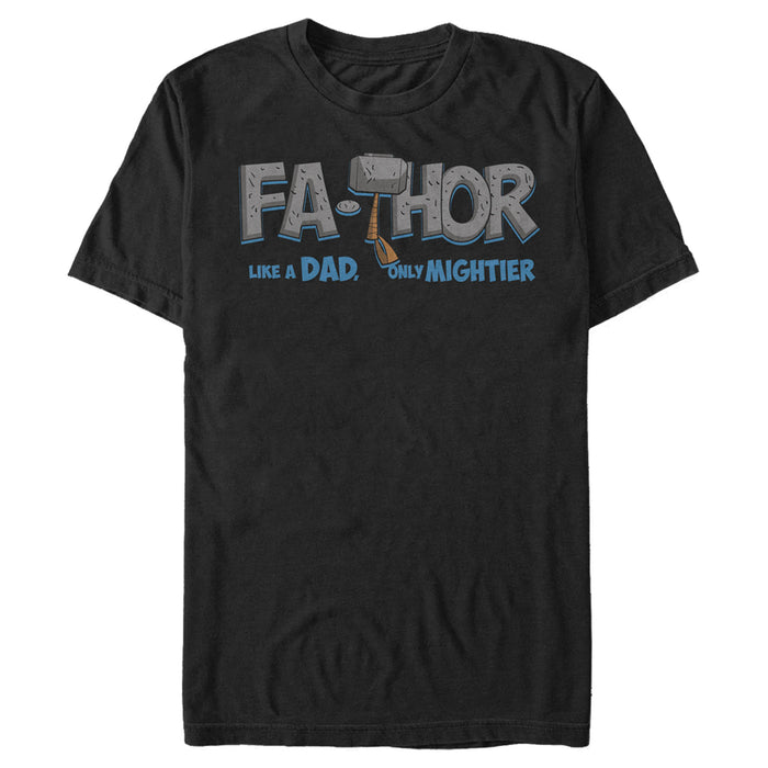 Fifth Sun Men's Marvel Thor Only Mightier Fa-Thor T-Shirt