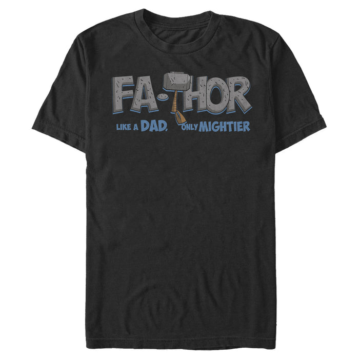 fifth sun Men's Marvel Thor Only Mightier Fa-Thor T-Shirt