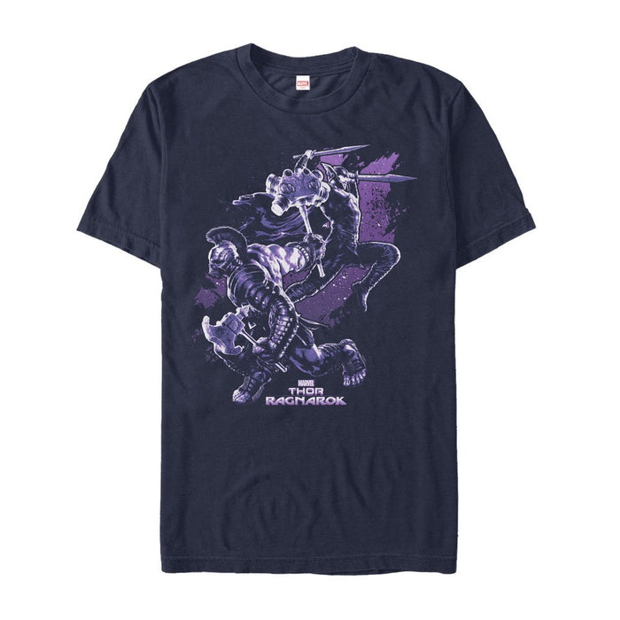 fifth sun Men's Marvel Thor: Ragnarok Hulk Fight T-Shirt