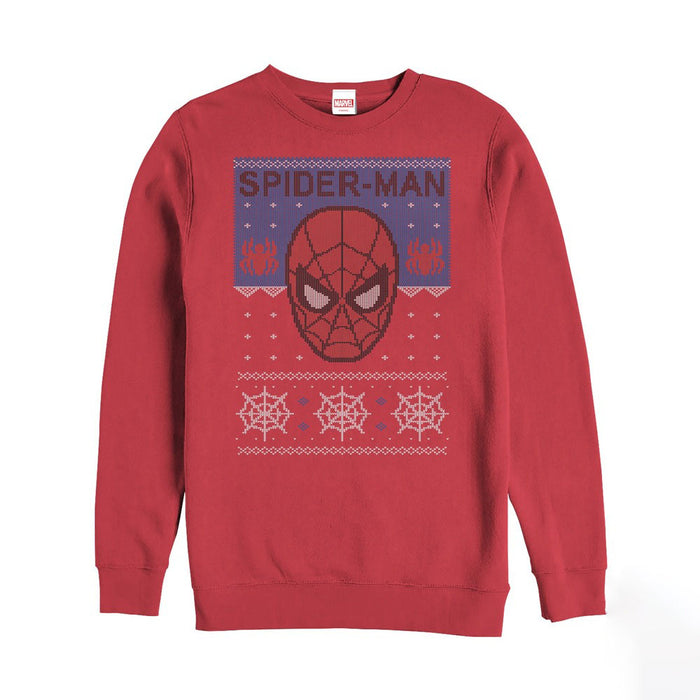 Fifth Sun Men's Marvel Ugly Christmas Spider-Man Web Sweatshirt