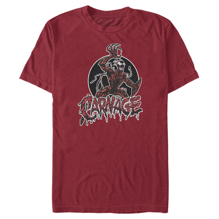 fifth sun Men's Marvel Venom Carnage Circle T-Shirt